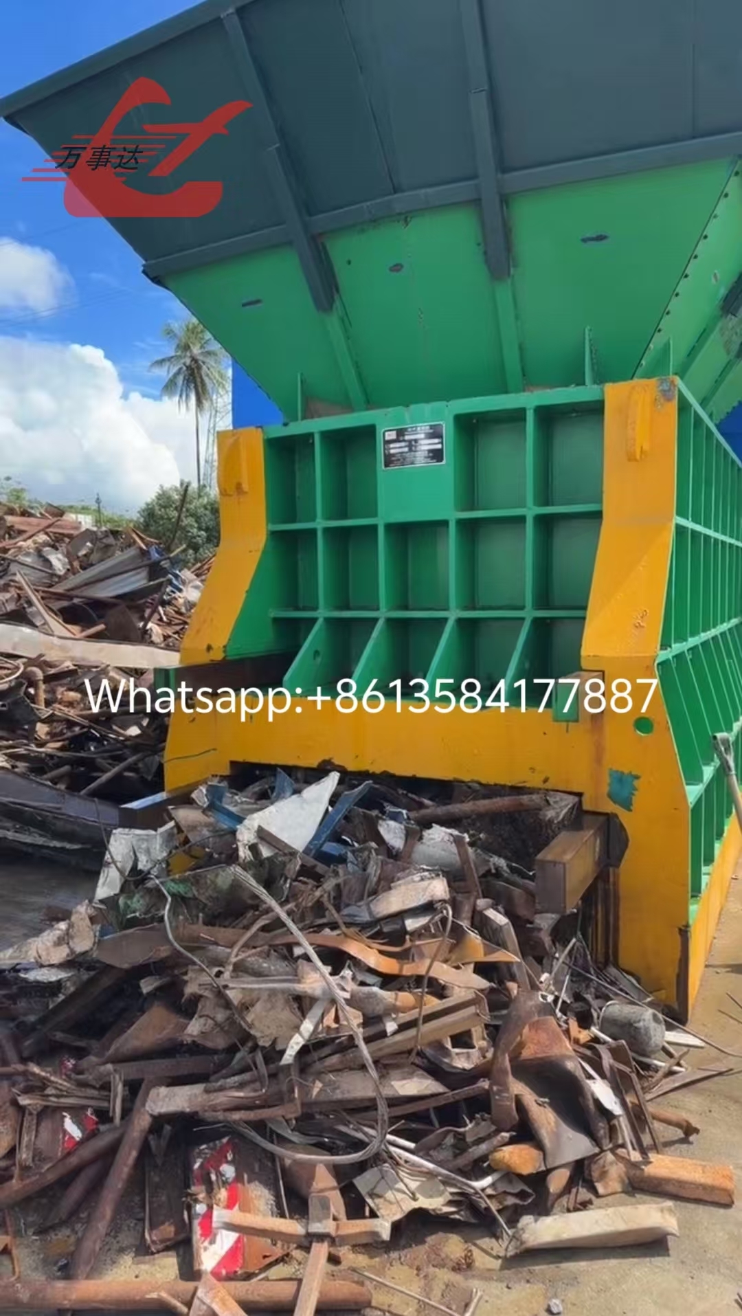 Últimos blogs da empresa sobre Brazil Yard atualiza a confiabilidade de despacho com uma tesoura de sucata de contêiner de 630 toneladas (Q43W-6300A)