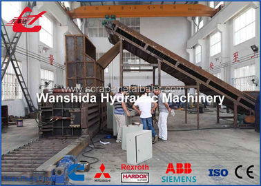 qualidade  Manual Belting Plastic Bottle Baler Machine 6 - 8t / H Output Capacity Y82/W-125 fábrica