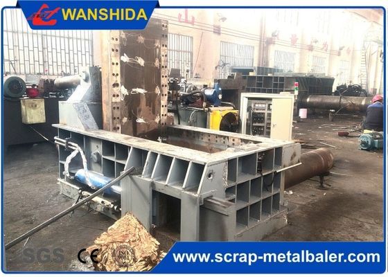 comprar Baler hidráulico de resíduos metálicos de 250 toneladas com motor de 90 kW e sala de imprensa de 2000x1750x900 mm para fábrica de aço online manufacture