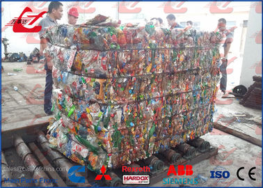 Máquina de empacotamento da garrafa horizontal de 125 toneladas do ANIMAL DE ESTIMAÇÃO do desperdício da prensa para garrafas e caixas plásticas