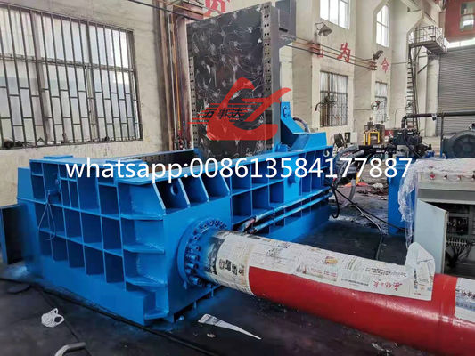 Máquina enfardadeira hidráulica para sucata metálica de 200 toneladas com controle PLC