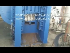 WANSHIDA 630ton baler corte de cisalhamento vídeo de teste billet em nossa oficina