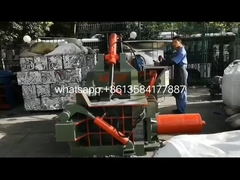 WANSHIDA 160 toneladas transformar metal baler trabalhando no quintal do nosso cliente