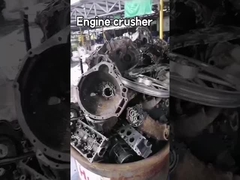 Máquina de trituração de sucata de aço de alta eficiência, máquina trituradora de motores 1 - 2m3 / h Capacidade