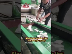 Linha separadora de britador de alumínio