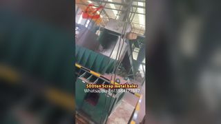 Prensa enfardadeira de sucata de alta força de 500 toneladas para serragem de cobre